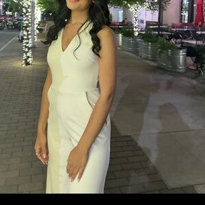 Express Cream Jumpsuit